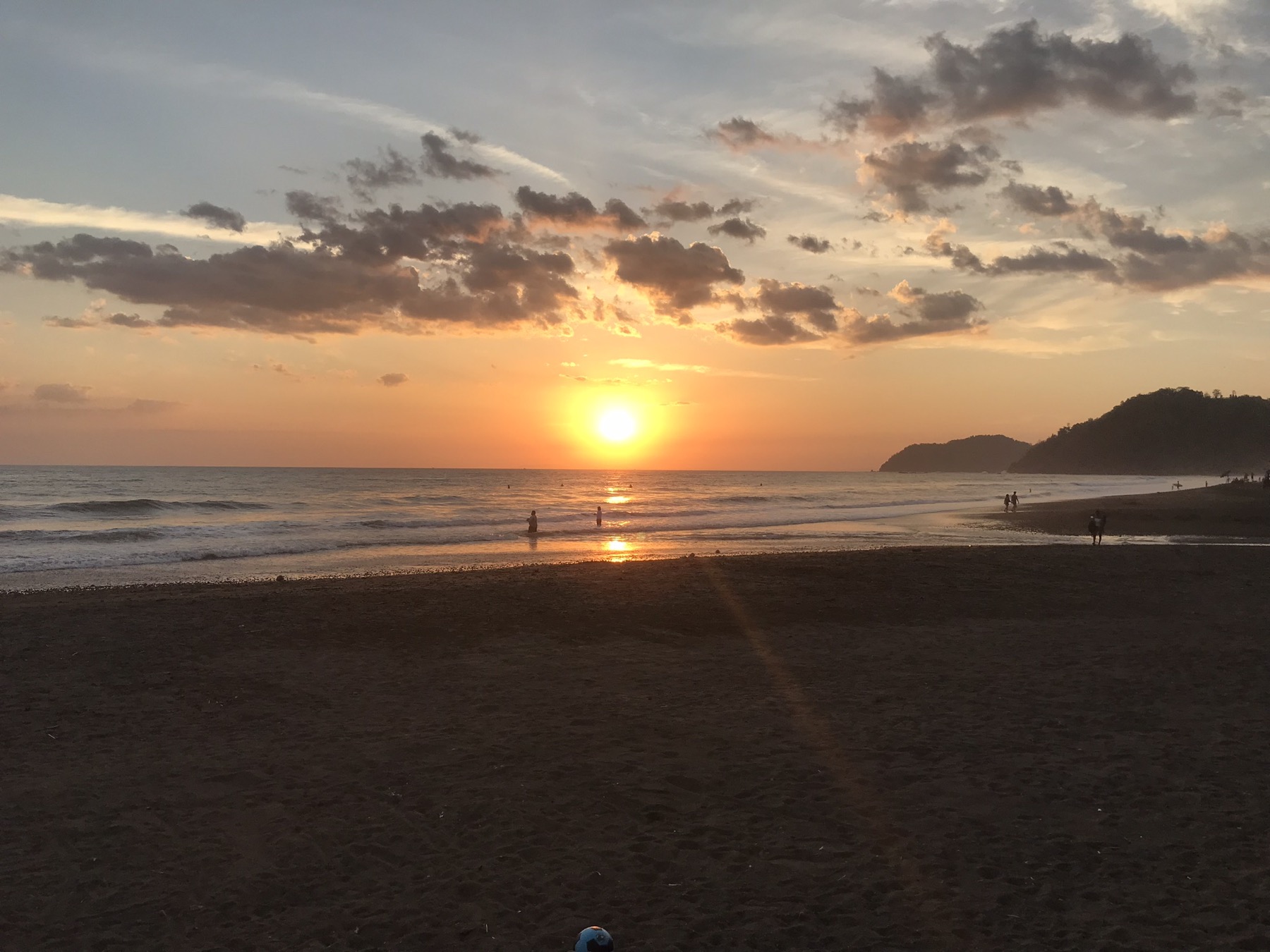Sunset at Jacó Beach in Costa Rica