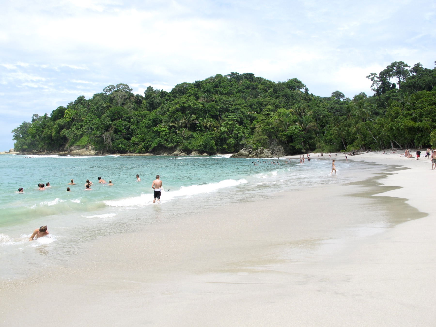 Beach inside Manuel Antonio National Park